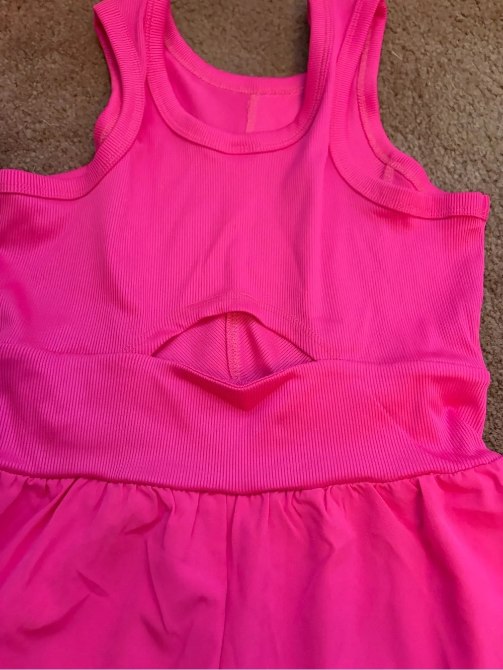 NWOT Justice Hot Pink Active Romper